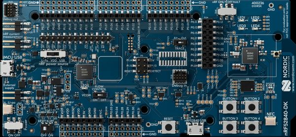 nRF52840 SoC向けのBluetooth Low Energy、Bluetooth Mesh、NFC、Thread、Zigbee開発キット